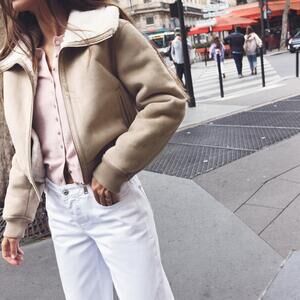 DOUBLE-FACED RIB HEM JACKET